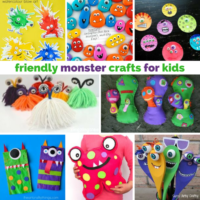 friendly monster crafts for kids