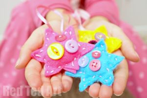 Child-Made-Button-Star-Ornaments-a-great-sewing-project-for-kids