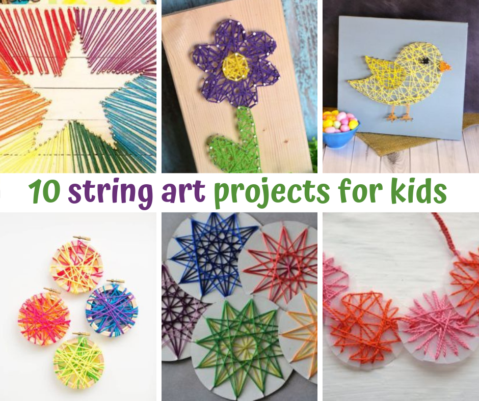 Krafty Kids String Art Kit-Rainbow